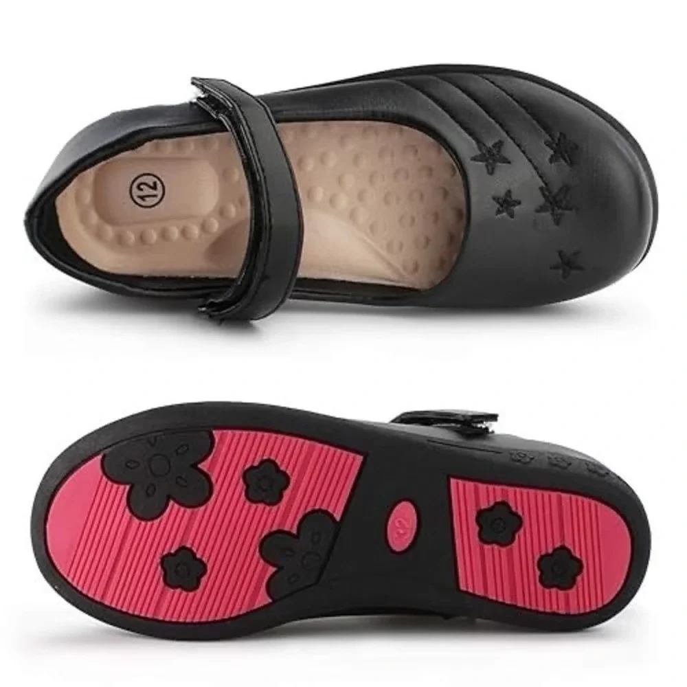 New Hawkwell Girls Dress Shoes Mary Jane Slip-on Black Size 9 Little Kid Uniform
